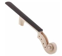 Colcolo Pala de Violín Cuello Diapasón Parte Instrumento Arce Ligero Superficie Oscura Orificios para Clavijas Trabajo Manual, 1/2, Cabeza De Violín 1/2 + Diapasón