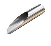Colcolo Pala Trasplantadora Cuchara Jardinería Herramienta Manual Acero Inoxidable con Cuerpo Cilíndrico Ergonómico para Traslado de Sustrato Macetas Jardín Patio Invernadero, 17.5cm X 3.7cm