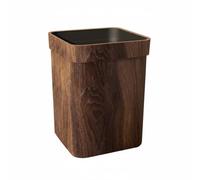 Colcolo Papelera Apertura Sencilla Basurero Decorativo Recipiente Madera Simulado Bote Basura con Diseño Contemporáneo Adecuado para Baños Salón Cocina Habitaciones Hotel, Veta De Madera L 24528CM