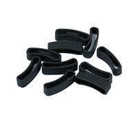 Colcolo Paquete Anillos de Sujeción de Silicona para La Seguridad de La Correa de Reloj Sunnto Core, Negro 2, 24mm
