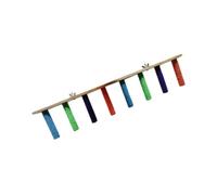 Colcolo Parrots Pench Pench Toy Bird Window/Bath/Car/Viaje Pench Toy Bird Chewing Toy Ladder para pájaros Azules peraket Budgie, 8 Niveles
