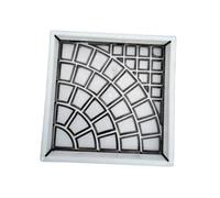 Colcolo Pavimento de piedra para escalones, cemento, cuadrado, 25 x 25 x 4 cm, herramientas para bricolaje, paisajismo, de piedra para patios