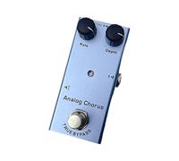 Colcolo Pedal de efectos de guitarra eléctrica Efector de guitarra eléctrica, mini pedal de efecto único estéreo de montaje portátil de metal para escenario, Coro Analógico