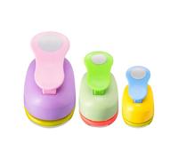 Colcolo Perforadora de papel circular de 3 piezas, multifuncional, para bolsas de regalo, envolturas, manualidades de bricolaje, 8 Mm, 16 Mm, 25 Mm