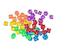 Colcolo Pieza 60pcs Dados de Dados Acrílicos Caras D10 para D&D