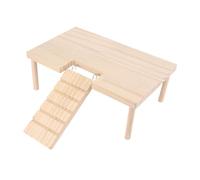 Colcolo Plataformas de Madera para hámster, Juguete para Parque Infantil con escaleras para trepar, escaleras de Aterrizaje para Mascotas en Forma de U para, L