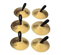 Colcolo Platillos de para danza del vientre, de percusión, espectáculos escénicos, platillos de mano de 2 pulgadas, instrumento musical, 6 Uds.
