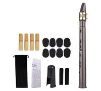 Colcolo Pocket Saxofón Mini Instrumento de Viento Madera Flauta Portátil Material Resistente Fácil Transporte Adecuado para Principiantes Estudiantes Músicos, marrón