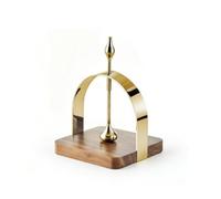 Colcolo Porta Pañuelos de Mesa Porta Papel Dispensador Soporte Organizador con Diseño Decorativo y Base Estable de Marco Metálico Pulido Adecuado para, Array, Dorado, Pequeño 13CM