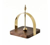 Colcolo Porta Pañuelos de Mesa Porta Papel Dispensador Soporte Organizador con Diseño Decorativo y Base Estable de Marco Metálico Pulido Adecuado para, Array, Dorado, Grande 15CM