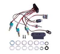 Colcolo Preamplificador de bajo eléctrico, preamplificador de bajo, pastilla de circuito de cableado, fácil instalación, ecualizador EQ de bajo para pastilla