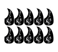 Colcolo Protector de Golpes para Guitarra Acústica Guardapúas Placa Antirrayas Pickguard Material PVC de 0.06 Cm Diseño Lágrima Decorativo Apto para 40 y 41, Negro, Mariposa