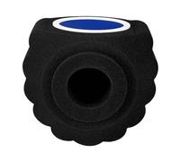 Colcolo Protector de micrófono con esponja absorbente de sonido, ligero y resistente al viento, ideal para grabar podcasts en casa o en estudios, Filtro Azul