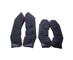 Colcolo Protectores de Pierna para Caballo Botas Férulas Vendajes Tobilleras con Acolchado Absorbente de Impactos Tejido Oxford 1200D y Correas de Adecuados para Viaje Entrenamiento