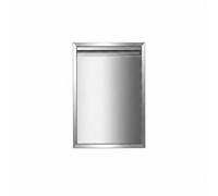 Colcolo Puerta de Gabinete para Grill de Acero Inoxidable con Estructura Sólida para Estación Culinaria en Patio, Puerta De Gabinete Individual Con Manija Oculta, 440mm X 700mm, Para Cilindro De Gas