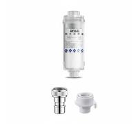 Colcolo Purificador Industrial Filtro Sedimentos Pre-filtro Agua Doméstica Purificador Ducha Lavadora Instalación Inline Universal Rosca 1/2 Pulgada Adecuado para Baño Cocina Lavandería, Set Lavadora