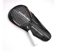 Colcolo Raqueta de Tenis Carbono Compuesta una Pieza con Cuerda Integrada Agarre Antideslizante y Funda con Cremallera Adecuada para Entrenamiento Partidos, Negro