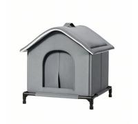 Colcolo Refugio para Gatos al Aire Libre Casa Refugio Cobertizo Cobijo Impermeable con Aislamiento Térmico y Tejado a Trasladable con Asa Adecuado para Jardín Patio Porche, L