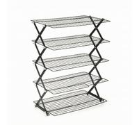 Colcolo Rejilla Enfriadora Plegable Estante Enfriamiento Bandeja Soporte Niveles Superpuestos para Enfriar y Deshidratar Altura Ajustable Precisa Acero al, 5 Layers