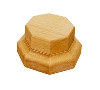 Colcolo Riser Exhibición Madera Madera Maciza Versátil Soporte Octogonal Dos es Escalonados Minimalista Elevador Decorativo para Altar, 16x16