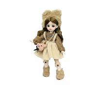 Colcolo Ropa para Muñeca BJD Vestido Conjunto Traje Retro con Encaje Delicado Adecuada para Juego de Casa de Muñecas Decoración de Estantería Colección Regalo, Ropa, Style-5