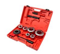 Colcolo Rosca Tubo Industrial ra Manual Kit de de Tubos Cabezales Reemplazables Estuche con Interior Moldeado Material Hierro Dúctil Adecuada para Taller Obra Servicios, 63 Tipo 6 Cabezales
