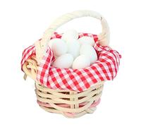 Colcolo Set de Accesorios para Cocina en Casa de Muñecas a Escala 1:12 - ¡Completa tu casa de muñecas con Este increíble Set!, Huevo Blanco