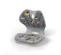 Colcolo Silla de Lactancia Cojín Lumbar Respaldo de Maternidad Asiento Plegable Diseño Ergonómico y Transpirable Espuma y Tejido Suave Estructura de Acero, 【折叠款】 星空灰-真正缓解喂奶压力, 奶油风