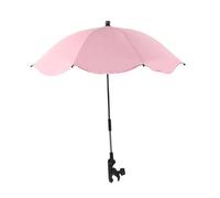 Colcolo Sombrilla con Clip para Cochecito, Silla de Playa, Sombrilla de Moda, para Plantas, para Jardín, Actividades de Verano al Aire Libre, Rosa