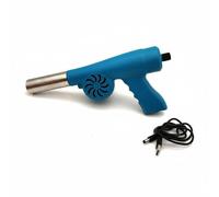 Colcolo Soplador de Aire para Barbacoa Encendedor Ventilador Portátil USB Flujo Regulable Empuñadura Antideslizante Cable1m Plástico Acero Adecuado para Parrillas Campo Camping