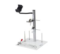 Colcolo Soporte con Pinza Mesa Metálico | Ajustable, Soporte para Trenzar con Brazos Ajustables, Bastidor para Cordones Regla Graduada, Con Soporte Para Teléfono