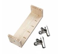 Colcolo Soporte de Cuerda Ajustable Telar Pulsera Herramienta Nudo Bastidor Trenzado de Madera Maciza Estabilidad para Anudado Uniforme y Limpio Adecuado para, Escala No Retráctil A