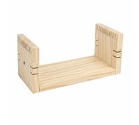 Colcolo Soporte de Cuerda Ajustable Telar Pulsera Herramienta Nudo Bastidor Trenzado de Madera Maciza Estabilidad para Anudado Uniforme y Limpio Adecuado para, No Retráctil