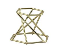 Colcolo Soporte Mineral de Muestra para Minerales Rocas con Forma Hexagonal Acabado Metálico Resistente Adecuado para Exhibición de
