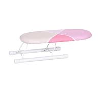 Colcolo Tabla de Planchar Plegable Compacta Mini Tabla de Planchar con Cubierta de Tabla Resistente al Calor, Camisa de Planchado, Mangas, Puños, para Hogar, Viajes, Rosado