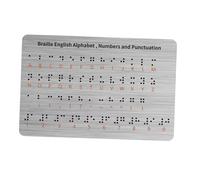 Colcolo Tablero de Braille con Puntos en Relieve, Ayuda para enseñanza de en inglés, Tablero para Aprender Braille, Herramienta educativa para