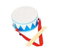 Colcolo Tambor de mano de doble cara, bloques de percusión, juguete con, tambor de jazz, ideal para regalos del hogar y para niñas, Azul