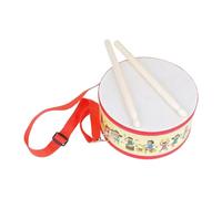 Colcolo Tambor de mano de doble cara, bloques de percusión, juguete con, tambor de jazz, ideal para regalos del hogar y para niñas, Amarillo