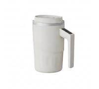 Colcolo Taza Mezcladora Eléctrica Vaso Automático Contenedor Térmico Jarra Autorevolvente con Pantalla Digital Que Mide la Calidez Real Adecuada para Hogar Oficina Reuniones, Blanco, 400ml
