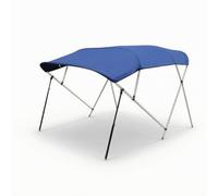 Colcolo Toldo Marino Bimini para Barco Canopy Cubierta Techo Náutico Parasol Embarcación Sombrilla Lancha Marco de Tubo Aluminio con Arco Proa Elegante, Toldo Bimini De Cuatro Travesaños - 02