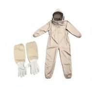 Colcolo Traje de Apicultor Protector Capucha, Mono De Apicultura Con Capucha Y Guantes De Piel De Oveja, L 163-168 Cm