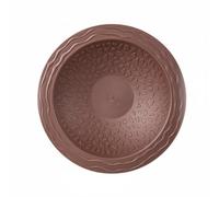 Colcolo Turtle Bathing Basin Cuenca para Tortugas Bandeja Bañera Plato Resistente Antideslizante con Textura de Piedra y Base Estable Adecuada para Terrarios Hidratación Baño, Marrón Rojizo