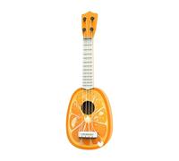 Colcolo Ukelele para niños de 12,8 pulgadas, instrumento musical de cuatro cuerdas, juguete educativo de aprendizaje, guitarra pequeña para niños en edad, Naranja
