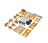 Colcolo Vehículo Industrial Kit de Reemplazo RC Metálico con Brazos Rodamientos Engranajes y Cubos Refuerza y de Conexión Adecuado para Mantenimiento y Afinación de, Dorado