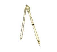 Colcolo Yad Torah Pointer Bible Pointer Decoración Del Hogar Aleación de Zinc Herramienta de Lectura de Puntero de Mano para Adultos Bar Mitzvah Jud, Cabeza de corona dorada