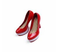 Colcolo Zapatos de Tacón para Muñeca Calzado de Acción Figura Plástico Detalle Brillante Realismo Textil Adecuado para Escena de Coleccionistas Exhibiciones Decoración, A