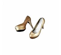 Colcolo Zapatos de Tacón para Muñeca Calzado de Acción Figura Plástico Detalle Brillante Realismo Textil Adecuado para Escena de Coleccionistas Exhibiciones Decoración, E