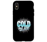 Cold as Ice Sport Disco, diseño Vintage para Fiestas y Bailes Carcasa para iPhone X/XS