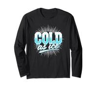 Cold as Ice Sport Disco, diseño Vintage para Fiestas y Bailes Manga Larga