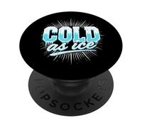 Cold as Ice Sport Disco, diseño Vintage para Fiestas y Bailes PopSockets PopGrip Adhesivo